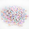 300+ Pieces 10x10mm Big Large White Cube Acrylic Alphabet Letter