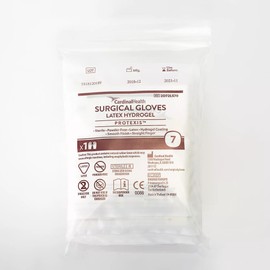 CARDINAL HEALTH™ Protexis® Latex Hydrogel Surgical Gloves, Translucent Yellow, Size 8.5, Case of 200 pairs