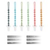 Pandaear 6 Pack Silicone Pacifier Clips, One Piece Design Teething