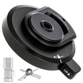 NC301 Creami Lid Replacement Parts,Outer Bowl Lid Compatible with Ninja Ice Cream Maker,Reusable Creami Accessories Compatible with NC299AMZ/NC301/NC300 Series,For Ninja Blender Lid(With Paddle)