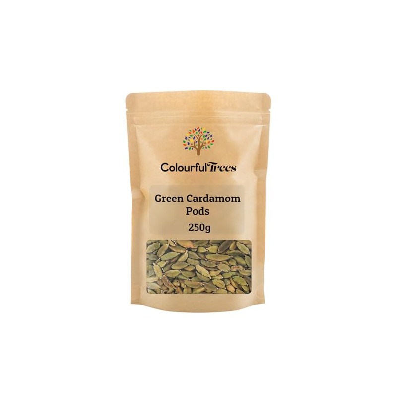 Green Cardamom Pods 250g by Colourful Trees