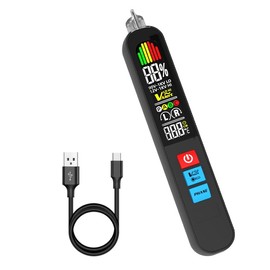 BSIDE Phasenprüfer Drehfeldmessgerät 3 Phasen AV 12~1000V Spannungsprüfer Pen Rotationsanzeige Tester ​Detektor Meter 3 phasen mit und Summertester zeigt