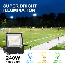Stage Lights 240W & 300W LED Stage Lights IP65 Spotlights for Hotels Court Yard Garden CommercialModel Number: NG-FL, Lamp Power(W): 100