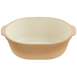 Takenaka Bowl caston Beige 6.7 x 4.9 x 2.1 inches (17.1 x 12.5 x 5.4 cm)