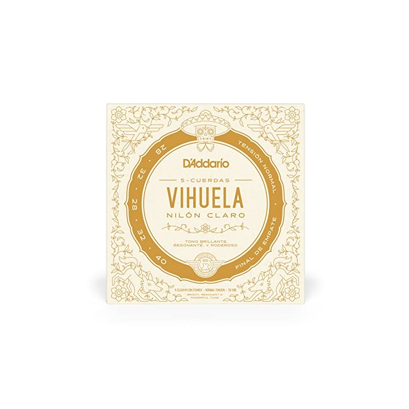 D'Addario | Cuerdas para Vihuela | Nylon | Tensión Normal