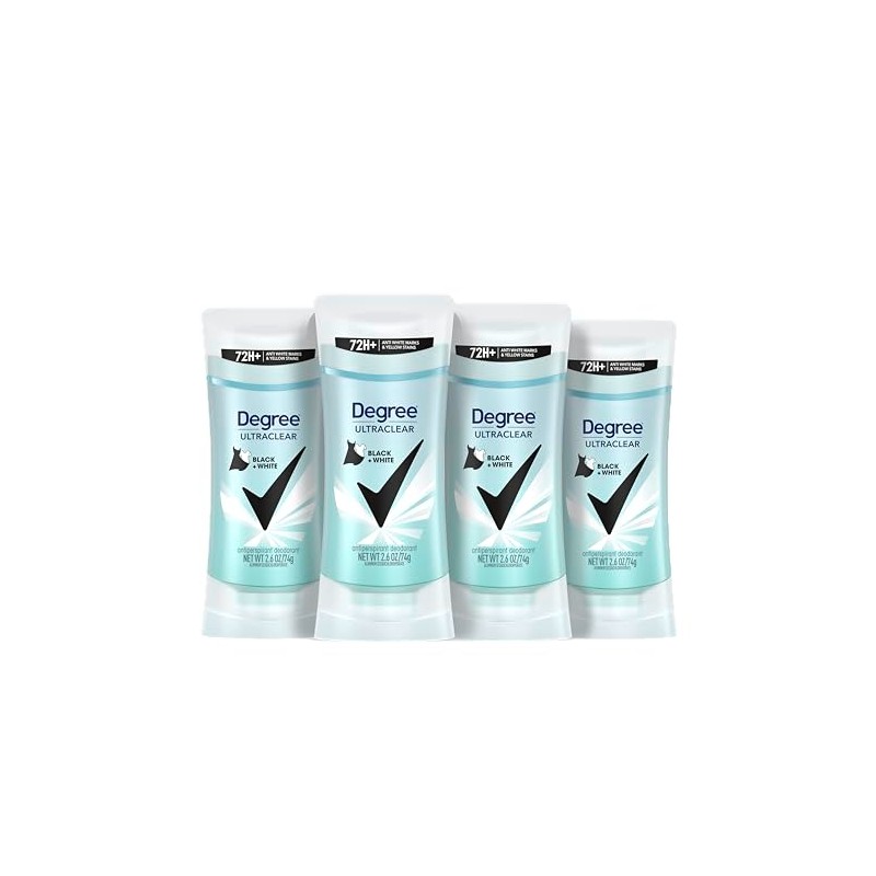 Degree UltraClear Black + White Antiperspirant Deodorant 2.6 oz, 4