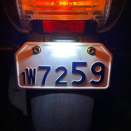 Discover winds Motorcycle License Plate Light, 6 LED, Bright! License Lamp, Easy Installation, Universal Use, Light White
