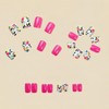 Pink Press on Nails Flowers Stick on Nails Cute Spring