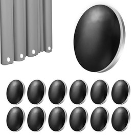 Shower Curtain Weights, 12 Pairs Tablecloth Weights, 4 cm Curtain Weight, Outdoor Shower Curtain, Magnet for Shower, Window, Curtain, Tablecloths (Black Round)