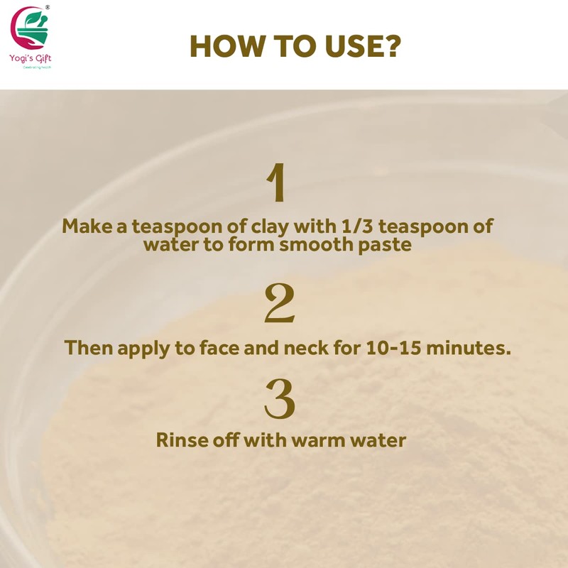Brazilian Yellow Clay 10 oz | 100% Natural Clay Powdered