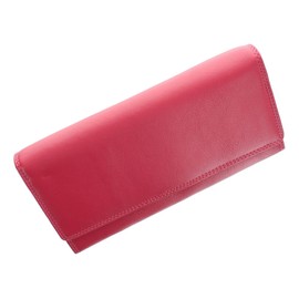 VISCONTI Heritage Collection Buckingham Leather Flap Over Purse RFID Blocking HT35 Fuchsia