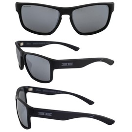 Epoch Eyewear Charlie Sport Fishing Sunglasses 2 Pair Black w/Polarized Smoke Lens Grey w/Polarized Blue Lens