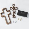The Unity Cross® Antique Bronze Color Wedding Cross; Unity Candle