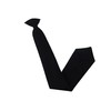 Black Clip On Tie (Matte)