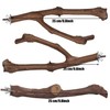 Allazone 7 PCS Natural Parrot Perch Bird Stand, Bird Platforms,