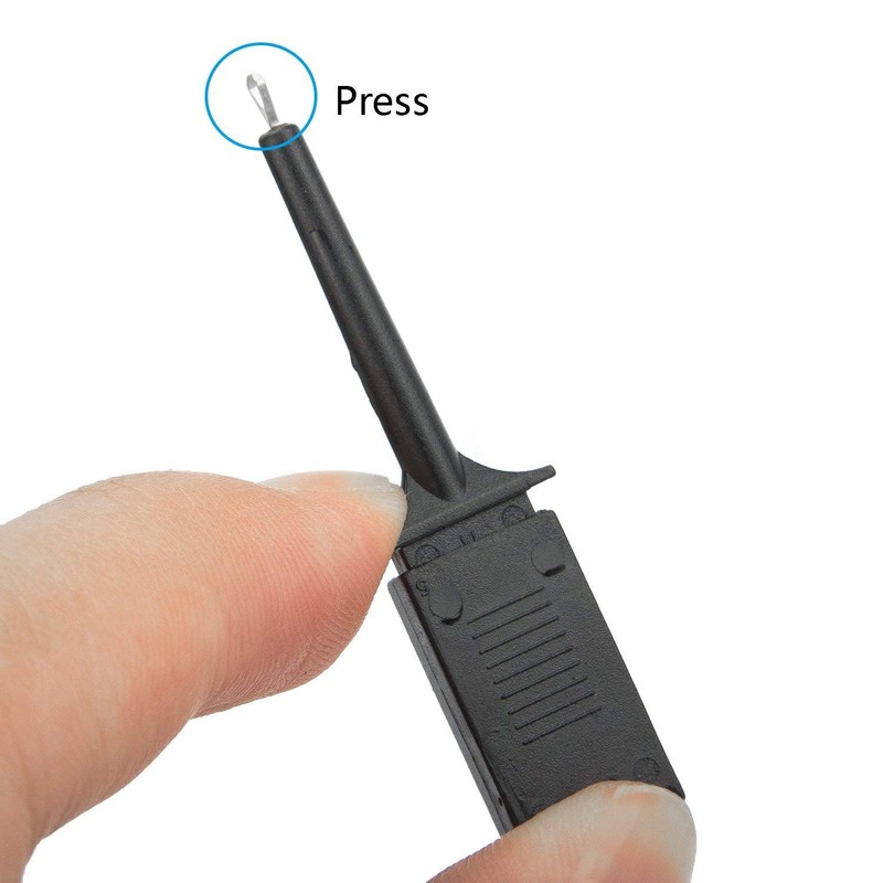 DIYhz 40Pcs Mini SMD Ic Test Hook Clip Grabbers Probe