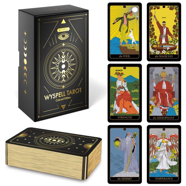 Wyspell Modern Tarot - Unique Tarot Cards with Guide Book