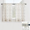 French Country Curtains for Kitchen,Sheer Linen Nautical Geometric Aztec Western