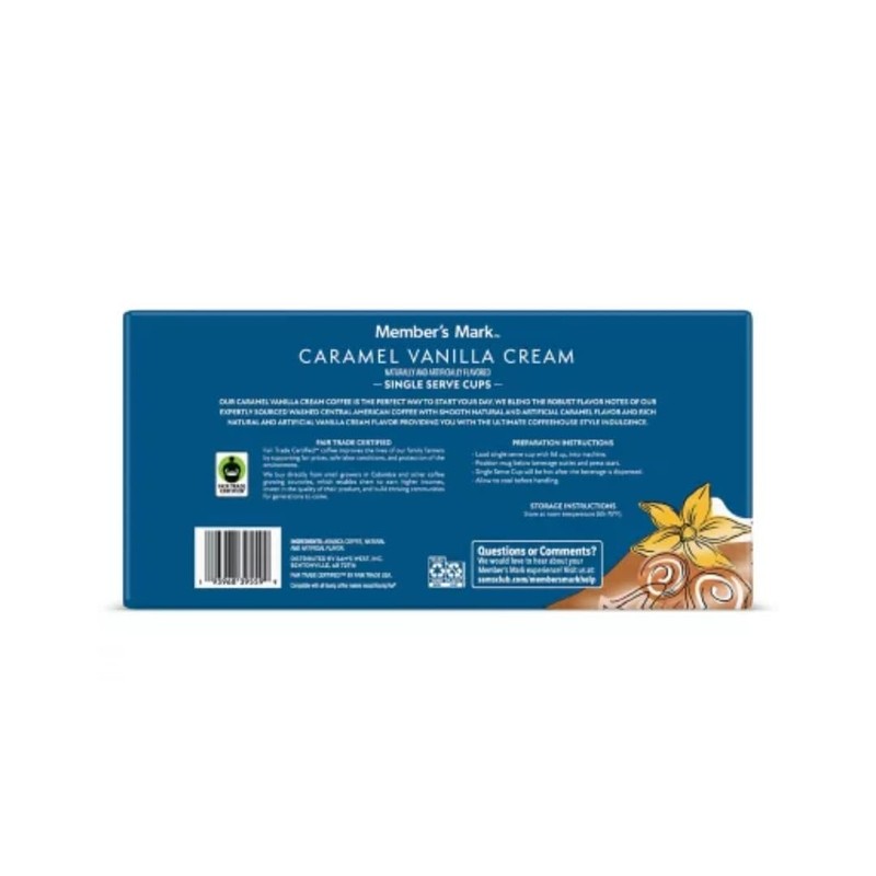 Medium Roast Coffee Pods, Caramel Vanilla Cream, 80 ct.
