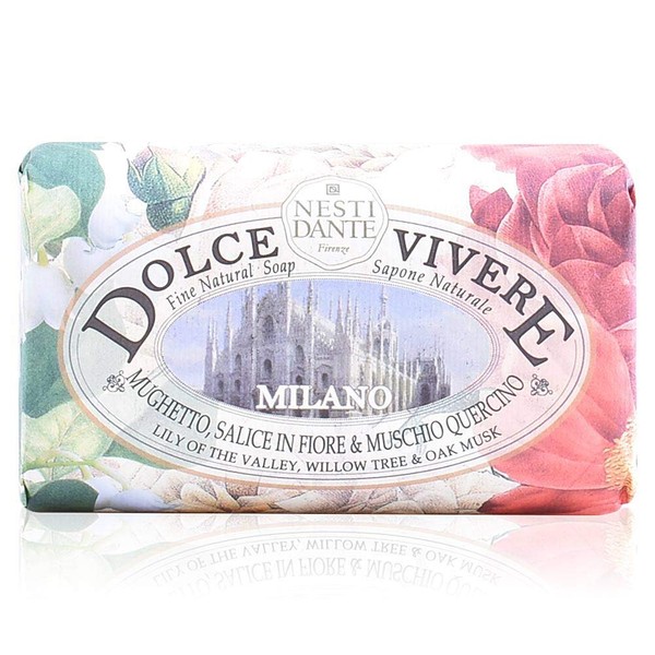 Nesti Dante Nesti dante dolce vivere fine natural soap - milano - lily of the valley, willow tree and oak musk, 8.8oz, 8.8 Ounce