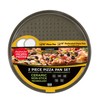 casaWare 2pc Ultimate Pizza Pan Set, (1) Ceramic Coated NonStick
