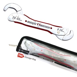 Universal Adjustable Multi-functional Magic Wrench, Double Sided Automatic Adjustable Ratchet Socket Wrench Configuration Monkey Pipe Spinner Craft, Plumber Crescent Gear Wrench Set