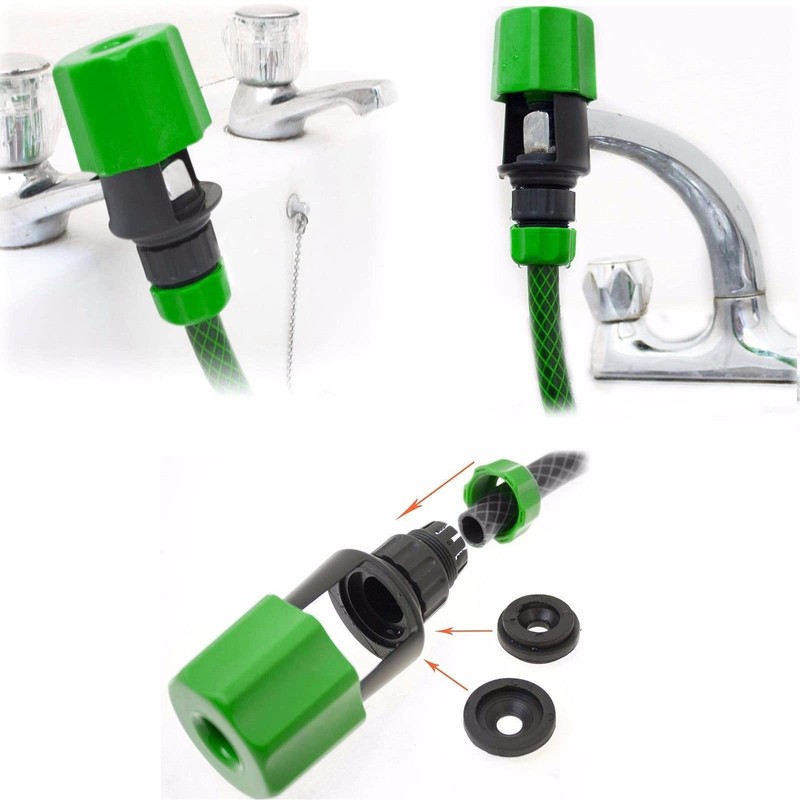 Kitchen Tap Hose Connector Pipe Garden Watering Connector,Hose Mixer Adaptor