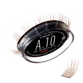 Lashify Amplify 10mm Gossamer Eyelash Extensions Refill, Ginger Color, DIY False Lashes for a Natural Look