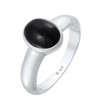 Kuzzoi 0611260221 Men's Signet Ring with Black Onyx Stone, Polished