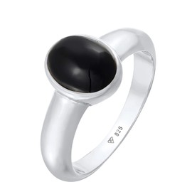 Kuzzoi 0611260221 Men's Signet Ring with Black Onyx Stone, Polished 925 Sterling Silver, Solid Silver Ring with Gemstone, Ring for Men in Ring Size 60 - 66, Stainless Steel Sterling Silver, Onyx