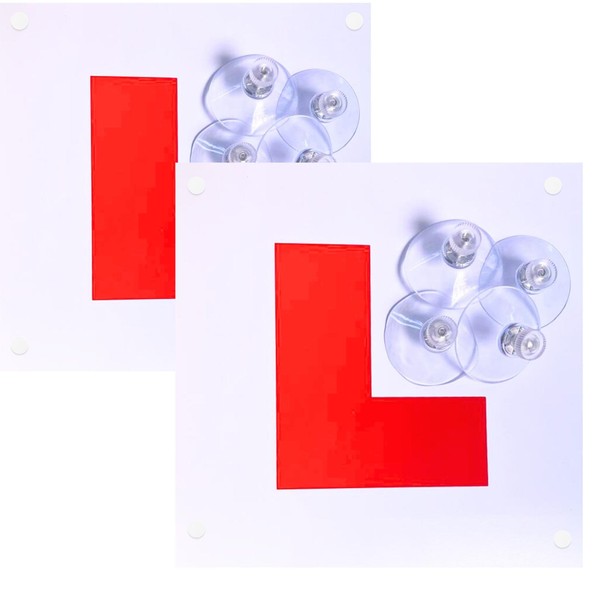ShaniTech Pack of 2 Fully Magnetic Learner Driving L Plates