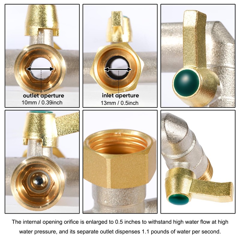 3/4 Inch Garden Hose splitter,Designed for installing multiple irrigation system