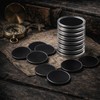 Black Challenge Coin Blank, Laser Engraving Custom Coin Blank, 40x3mm,10Pcs