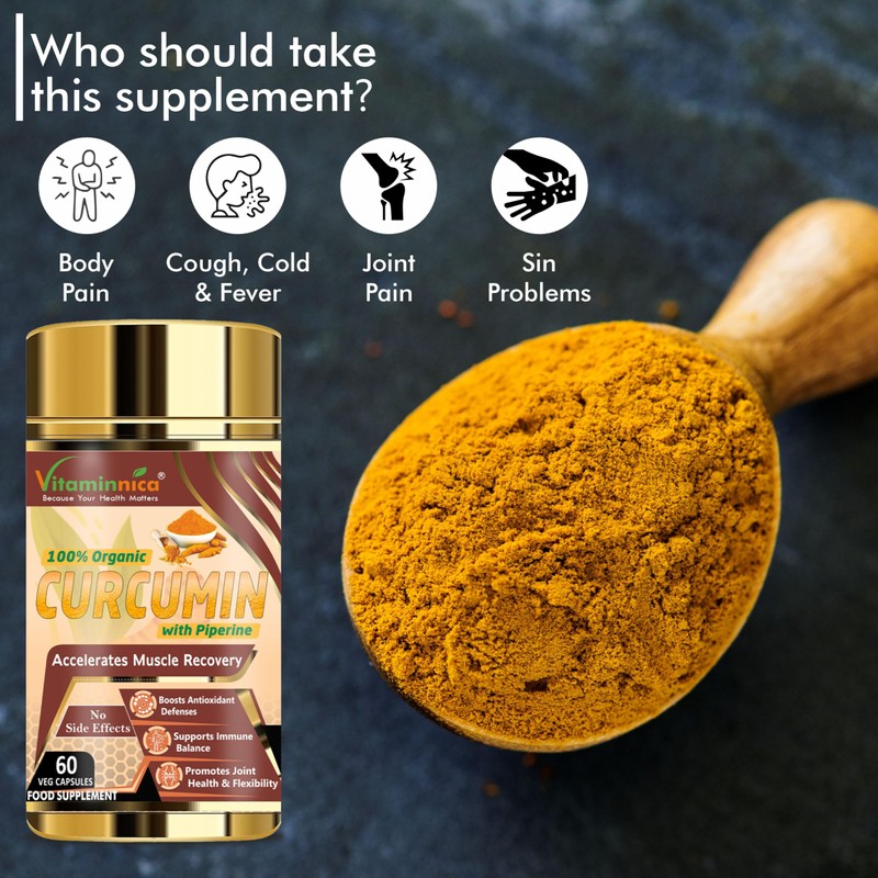 Vitaminnica Curcumin 95 | High Strength Curcumin Capsules containing 96.9%