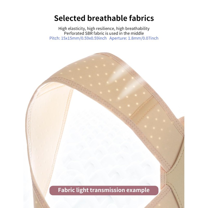 Posture Corrector for Women and Men: Adjustable & Breathable Upper