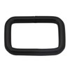 Wuuycoky 1" Inner Length Black Rectangle Rings Loop Ring No