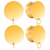 Atomhole 2 Pairs DIY Gauges Plugs Tunnels for Ears Dangle