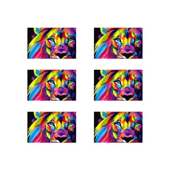 Hanylish Mayoreo 10 Rompecabezas León Multicolor 1000 Pzas