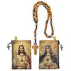 Rosary Pouch with Olive Wood Catholic Rope Rosary from Israel,