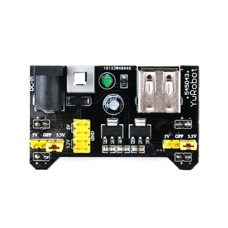 JESSINIE 5 Pack 3.3V 5V Power Supply Module for MB102