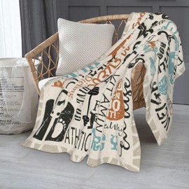 Yuituiyy Gym Blanket Fitness Throw Blanket Gym Workout Fitness Gift Fleece Blanket Sport Boy Blanket Cozy Warm Blanket Birthday Gifts Flannel Blanket for Bed Sofa Couch All Season Blanket 60"x80"