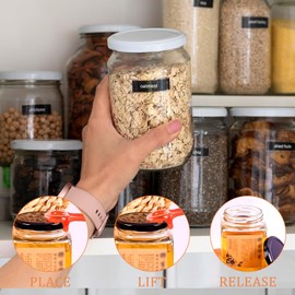 4 Pcs Jar Keys, Manual Jar Opener Gripper Portable Jar Grippers Can Lid Opener, Open Jar Tool for Elderly Children Women Weak Hands (4 Pcs)