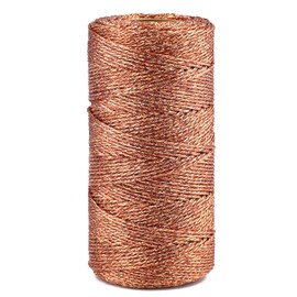 G2PLUS 1.5 mm rose gold metallic cord, 100 m non-elastic cord cord, DIY craft cord for crafts, wedding decoration or packaging