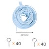 30 Meter Plastic Coated Curtain wire with 40 Hooks and