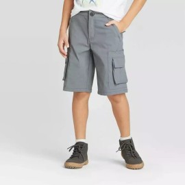 Cat & Jack EH) Boys' Techy Stretch Cargo Shorts Gray Grey - Cat & Jack Size 7