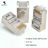 Conector Metálico Rj45, 100 Piezas, Cat 6, Conector De Crimpado,