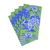 Caspari Green And Blue Plate Guest Towel Napkins - 15
