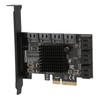 Adapter Card 6Gbps PCIE 4X to 10 Ports SATA3.0 Multi