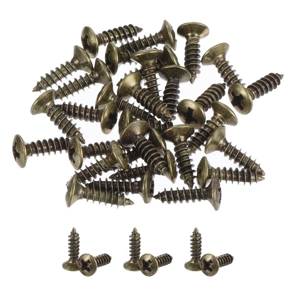 sourcing map 25pcs 3MM Electric Guitar Bass Pickguard Screws Scratch