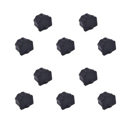 Skweawert 10 PCS RJ11 Port Anti-dust Plugs, Silicone Covers Caps Stoppers, Port Protector for End Computer Digital Socket Printer,Black